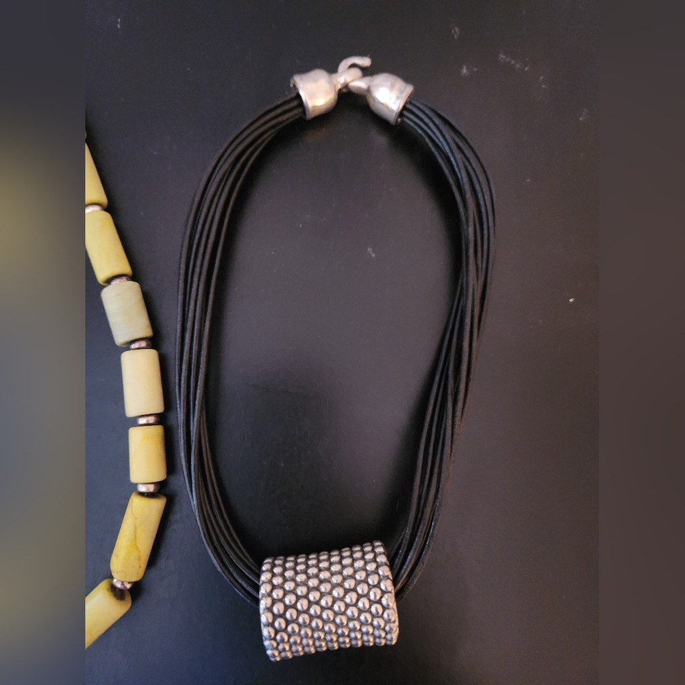 Interchangeable Chunky Necklace Set, Sterling Sil… - image 4